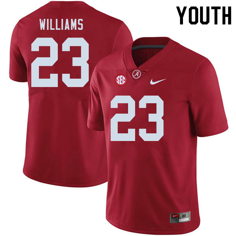 Alabama Crimson Tide Youth Roydell Williams #23 Crimson NCAA Nike Authentic Stitched 2020 College Football Jersey RB16W78XY
